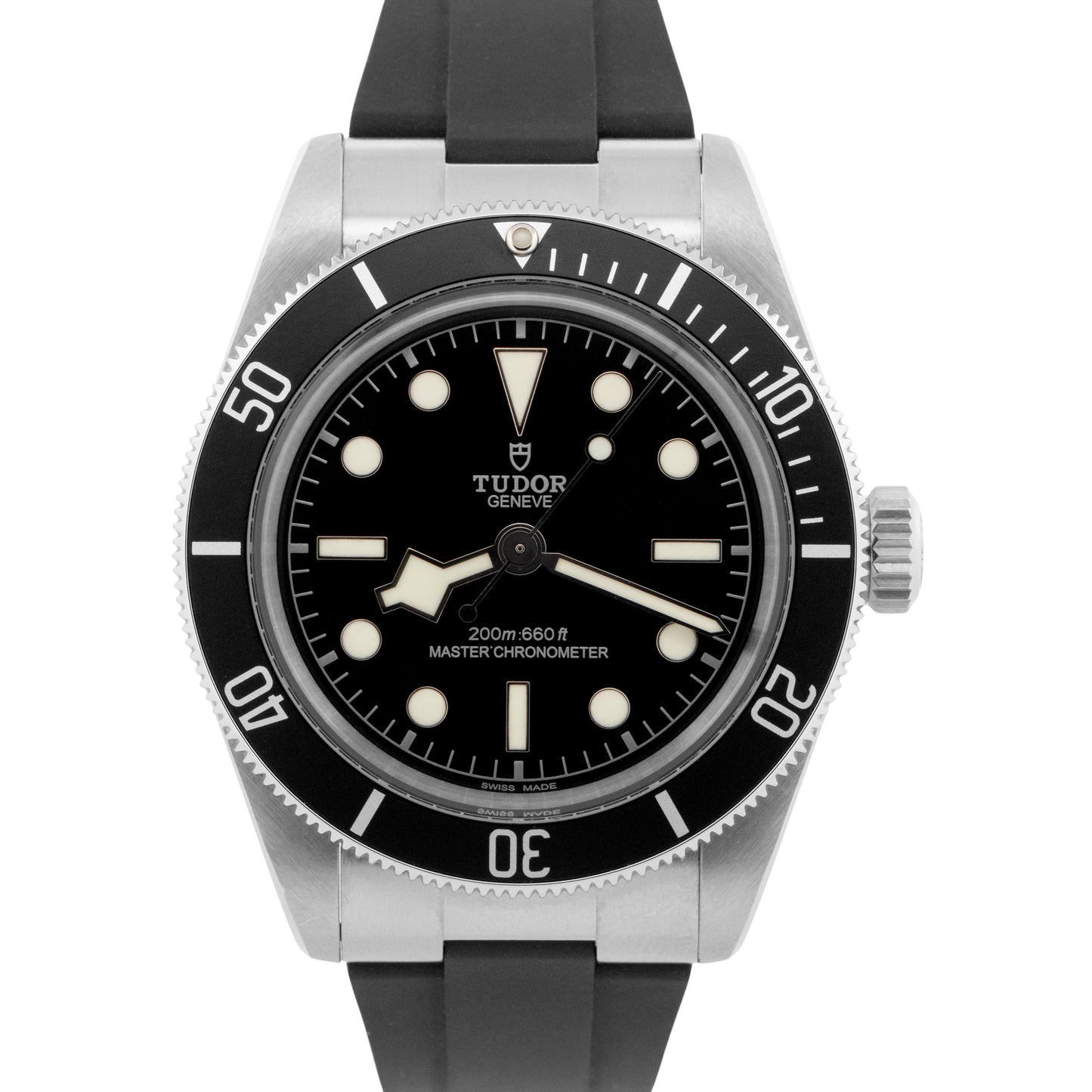 2025 PAPERS Tudor Black Bay Stainless Steel Rubber 41mm Watch 7941A1A0NU BOX