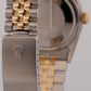 1986 Rolex DateJust CHAMPAGNE 18K Yellow Gold Steel JUBILEE 36mm 16013 Watch