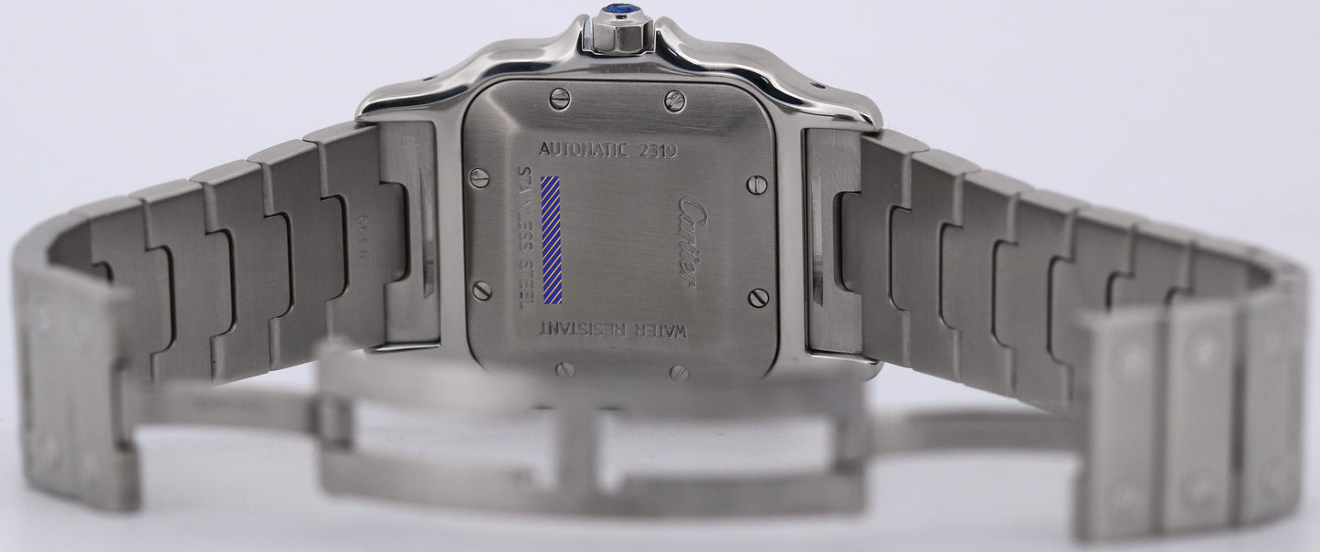 Cartier Santos Galbee 29mm SILVER ROMAN Stainless Steel Automatic 2319 W20055D6