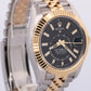 Rolex Sky-Dweller BLACK Two-Tone 18K Yellow Gold Steel JUBILEE 42mm 326933 Watch