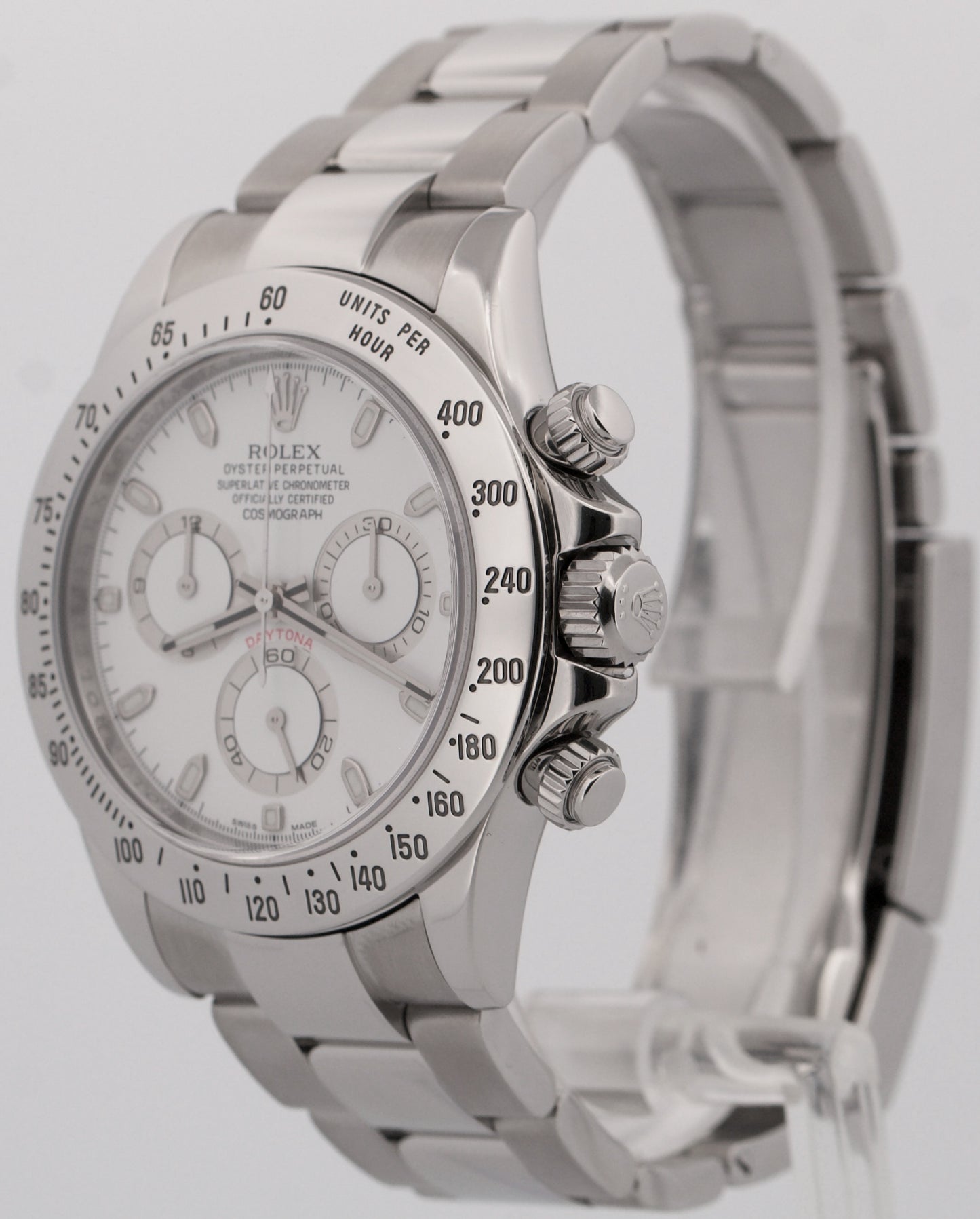 2020 RSC Rolex Daytona Cosmograph WHITE Steel RANDOMIZED 40mm 116520 Watch BOX