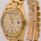 1978 Rolex Day-Date President CHAMPAGNE Fluted 36mm 18K Yellow Gold Watch 18038