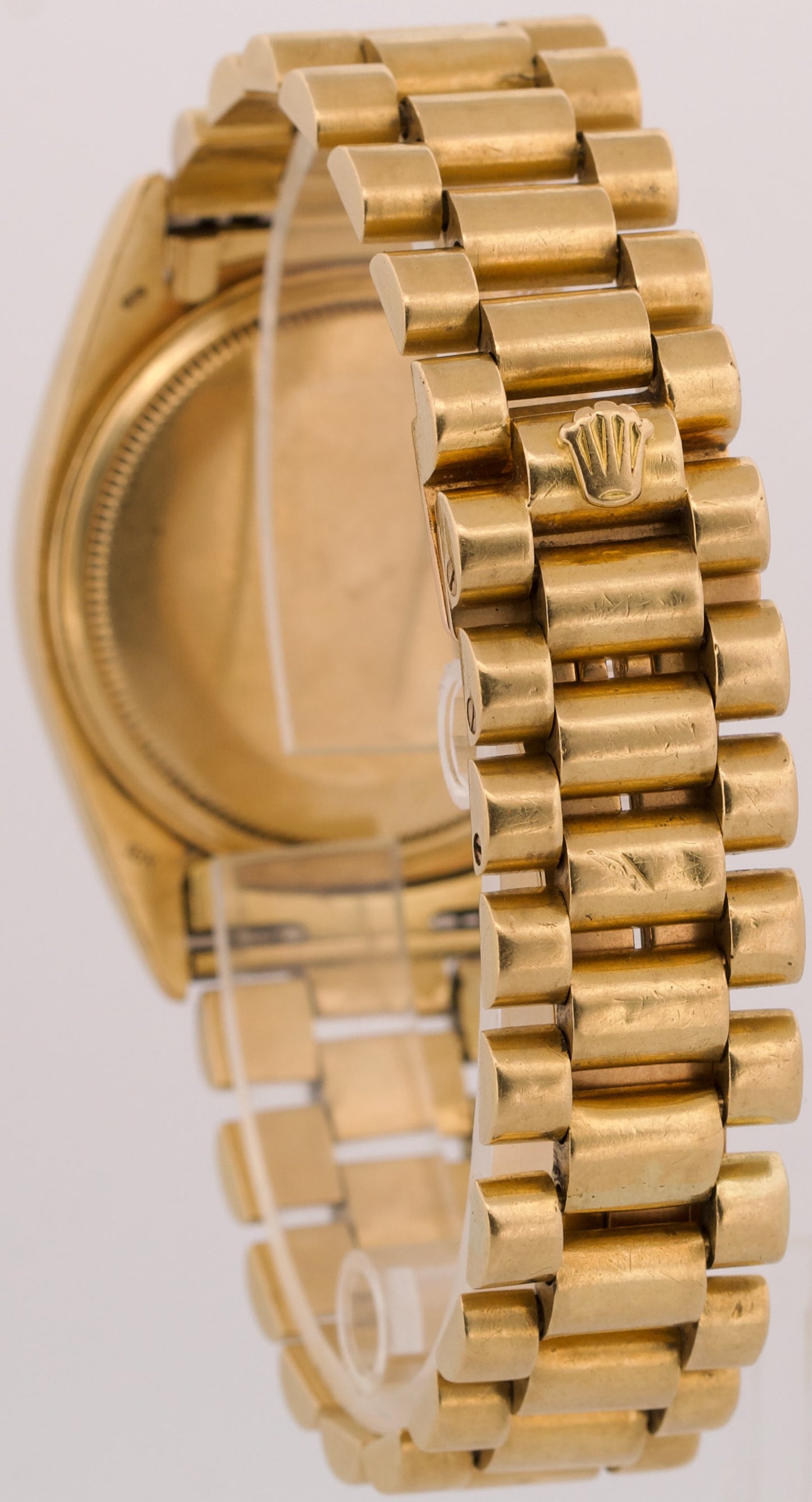 1978 Rolex Day-Date President CHAMPAGNE Fluted 36mm 18K Yellow Gold Watch 18038