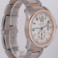 MINT PAPERS Cartier Calibre 42mm Two-Tone Rose Gold Watch 3389 / W7100036 BOX