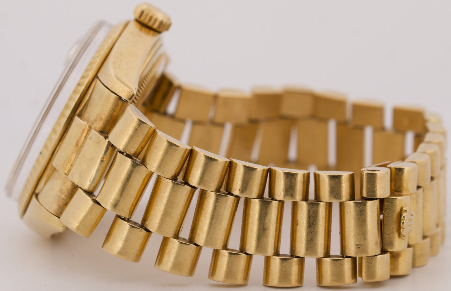 1978 Rolex Day-Date President CHAMPAGNE Fluted 36mm 18K Yellow Gold Watch 18038
