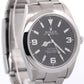 2011 PAPERS Rolex Explorer BLACK Stainless Steel MK1 39mm Oyster 214270 BOX