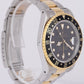 Rolex GMT-Master II Black FROZEN Dial 40mm Two-Tone 18K Gold Oyster Watch 16713