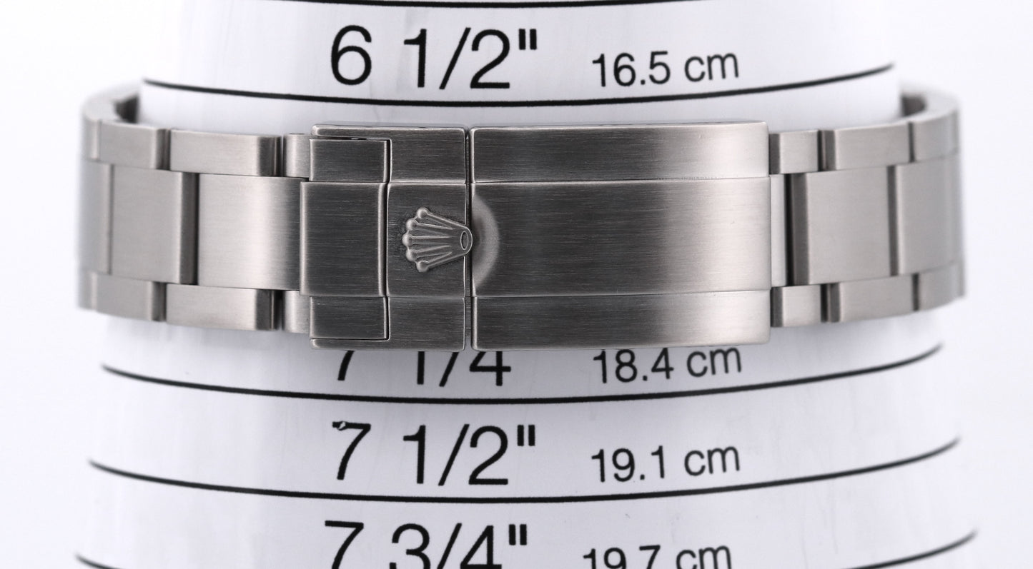 2011 PAPERS Rolex Explorer BLACK Stainless Steel MK1 39mm Oyster 214270 BOX