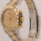 2020 PAPERS Rolex Daytona CHAMPAGNE DIAMOND Two-Tone Steel 18K Gold 116503 BOX