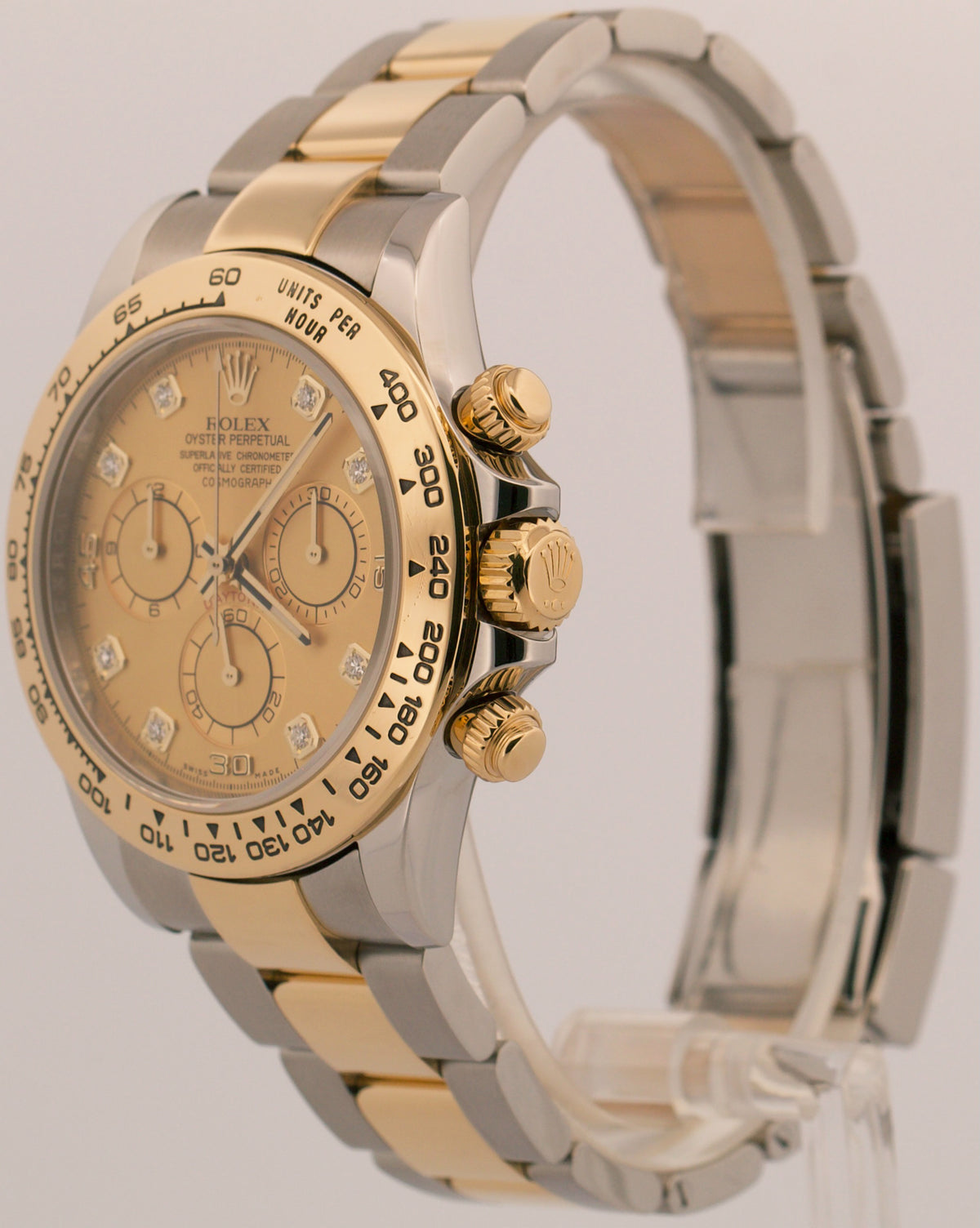 2020 PAPERS Rolex Daytona CHAMPAGNE DIAMOND Two-Tone Steel 18K Gold 116503 BOX