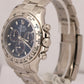 PAPERS Rolex Daytona Cosmograph FACTORY BLUE DIAL 18K White Gold 116509 BOX