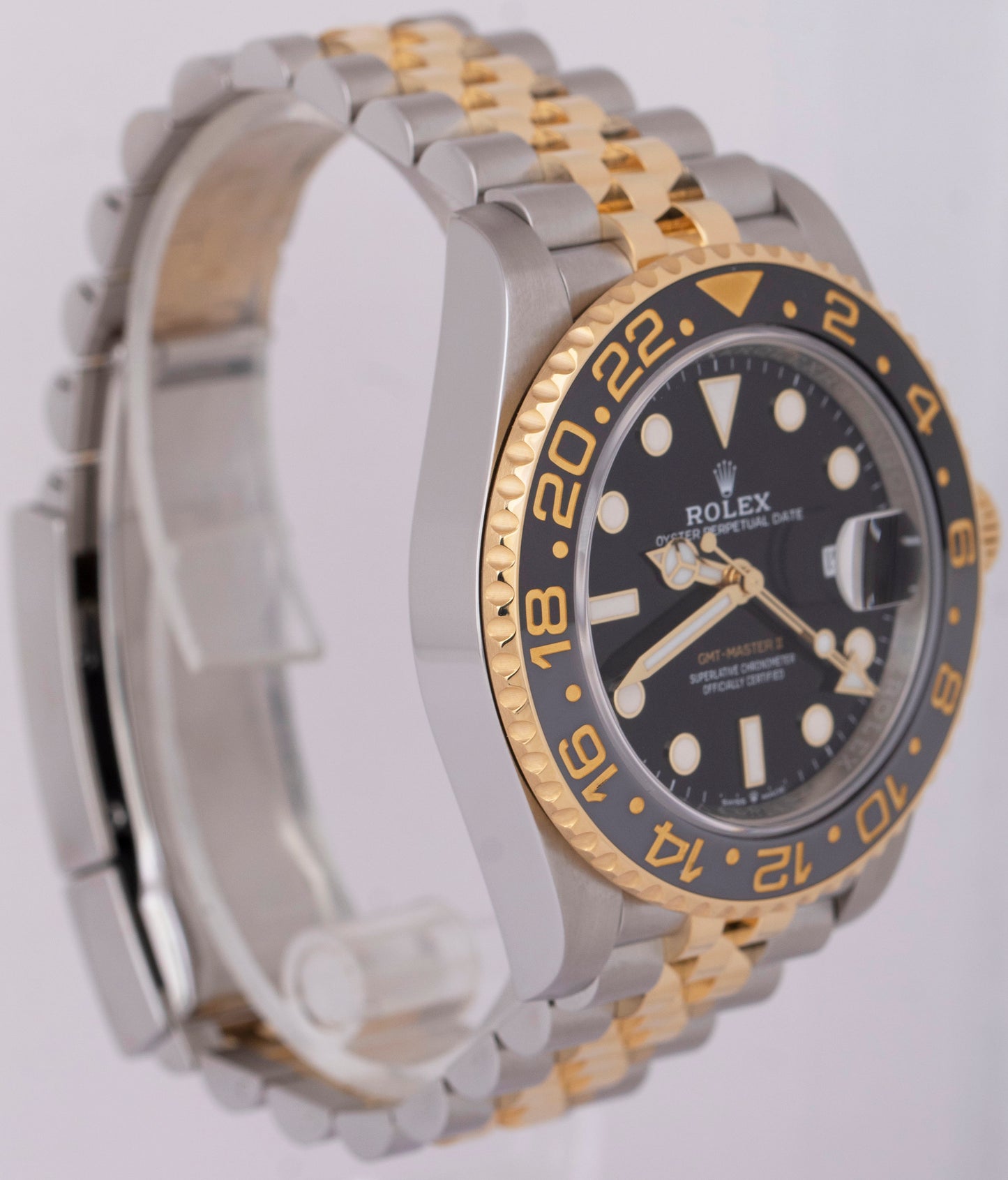 2023 NEW PAPERS Rolex GMT-Master II Two-Tone Gold Ceramic 40mm 126713 GRNR BOX