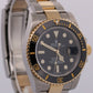 Rolex Submariner Date Ceramic BLACK 40mm 18K Yellow Gold Steel 116613 LN Watch