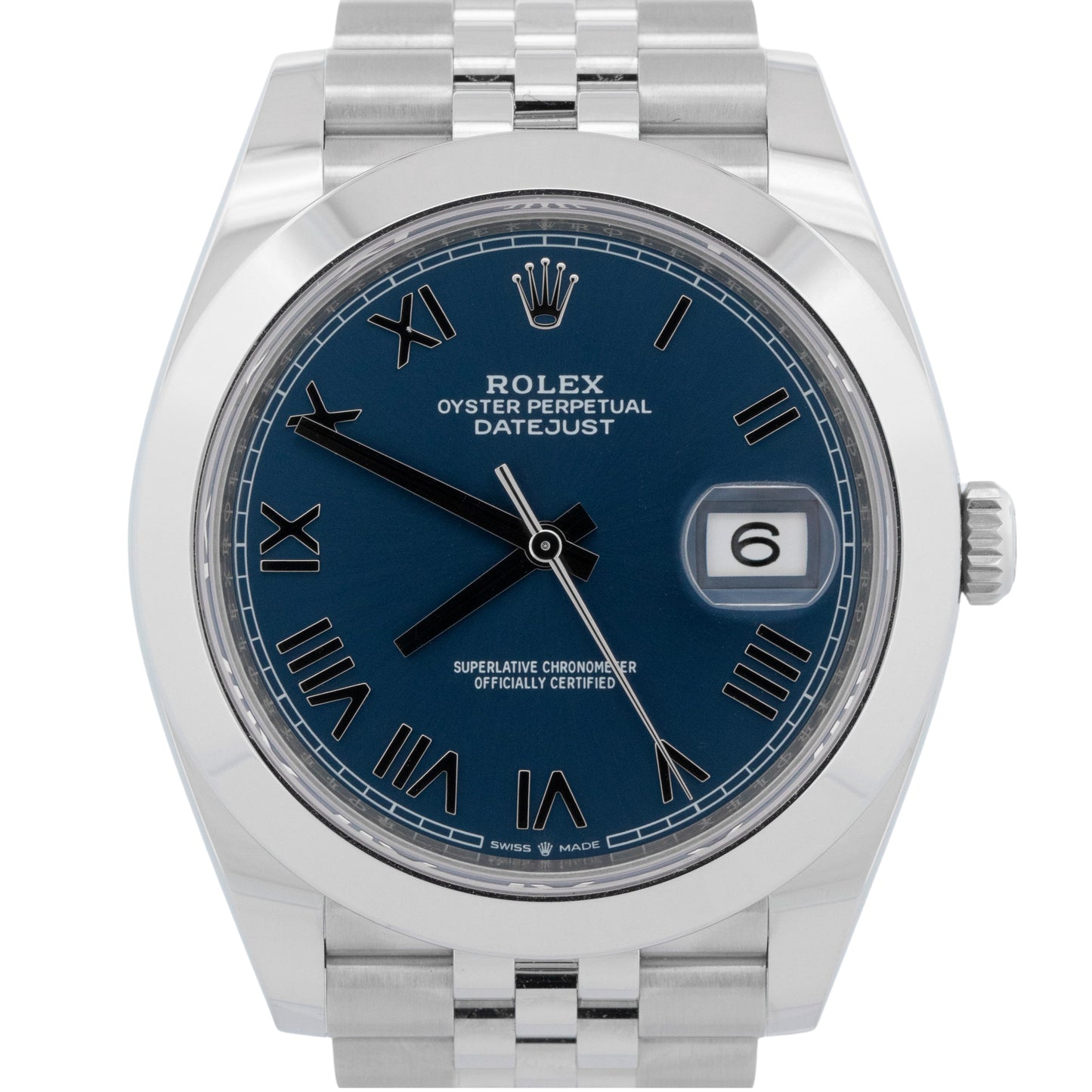 NEW 2026 PAPERS Rolex DateJust 41 BRIGHT BLUE Jubilee 41mm 126300 Watch BOX