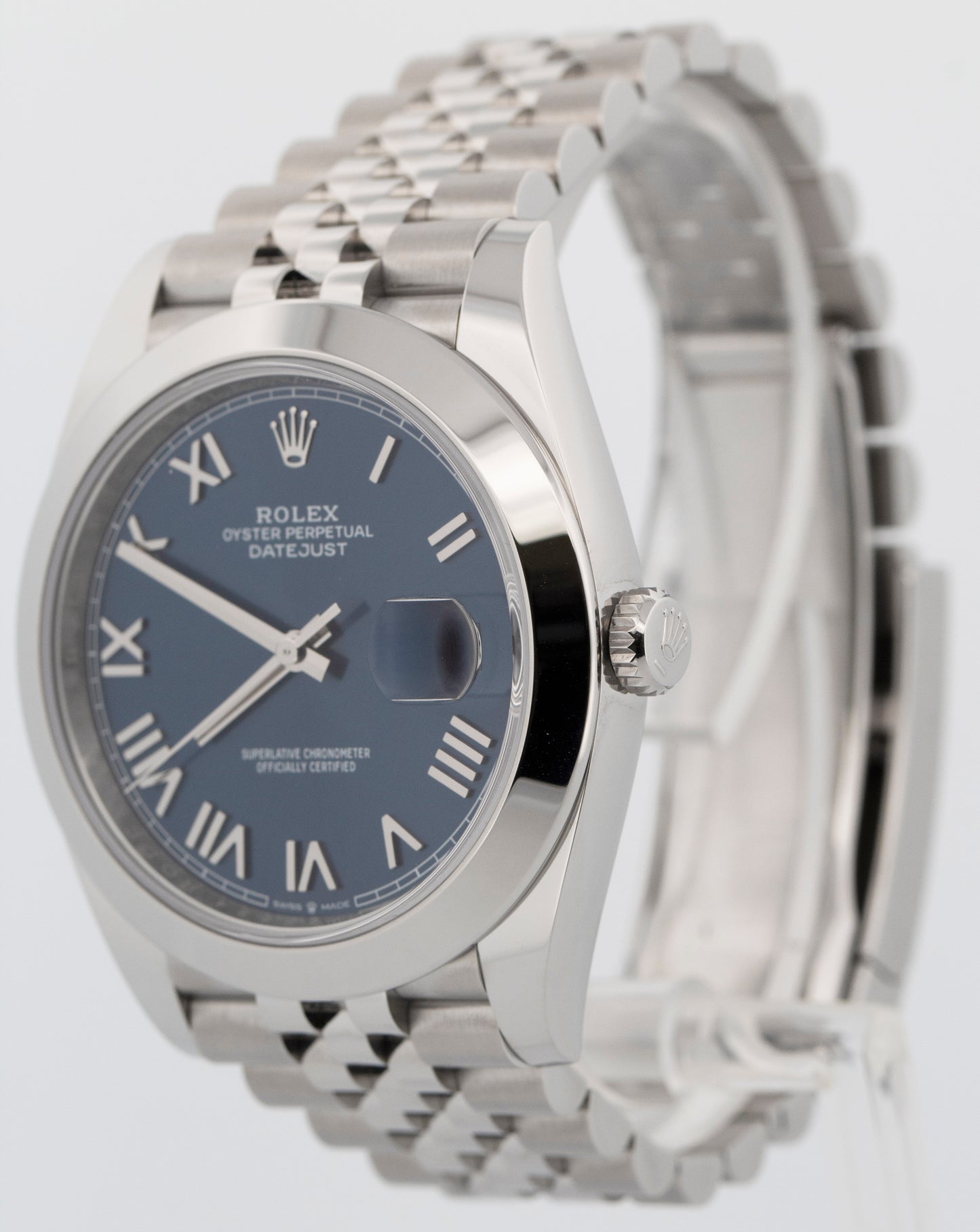 NEW 2026 PAPERS Rolex DateJust 41 BRIGHT BLUE Jubilee 41mm 126300 Watch BOX
