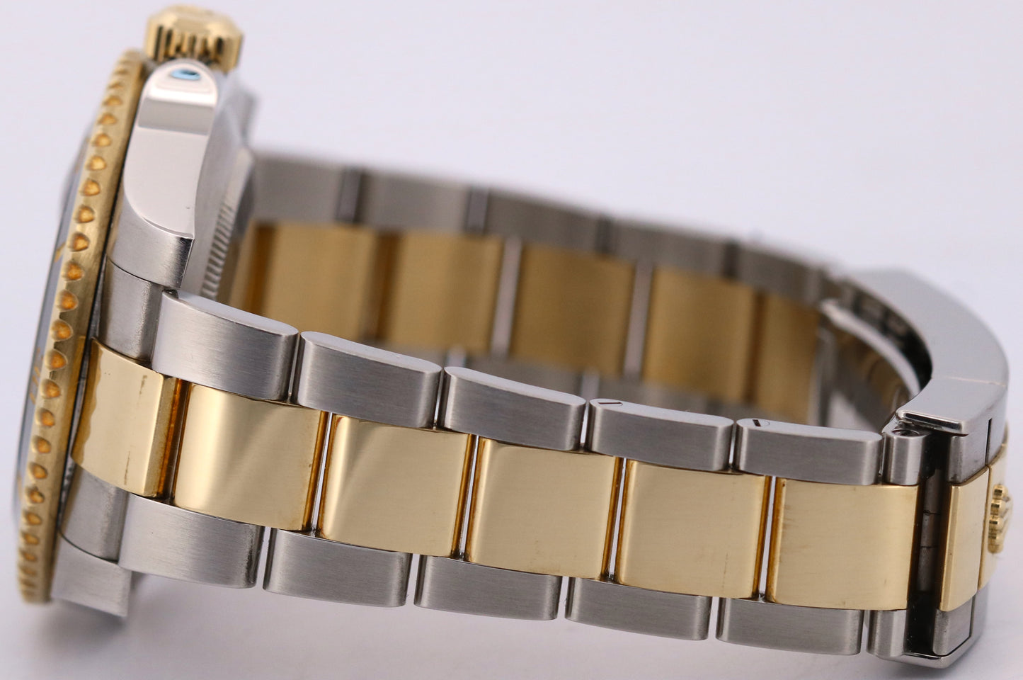 Rolex Submariner Date Ceramic BLACK 40mm 18K Yellow Gold Steel 116613 LN Watch