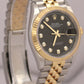 MINT 2024 PAPERS Rolex DateJust 36mm BLACK DIAMOND 18K Gold JUBILEE 126233 BOX