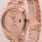 2015 PAPERS Rolex Day-Date II President 41mm PINK ROMAN 18K Rose Gold 218235 BOX