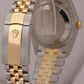 MINT 2024 PAPERS Rolex DateJust 36mm BLACK DIAMOND 18K Gold JUBILEE 126233 BOX