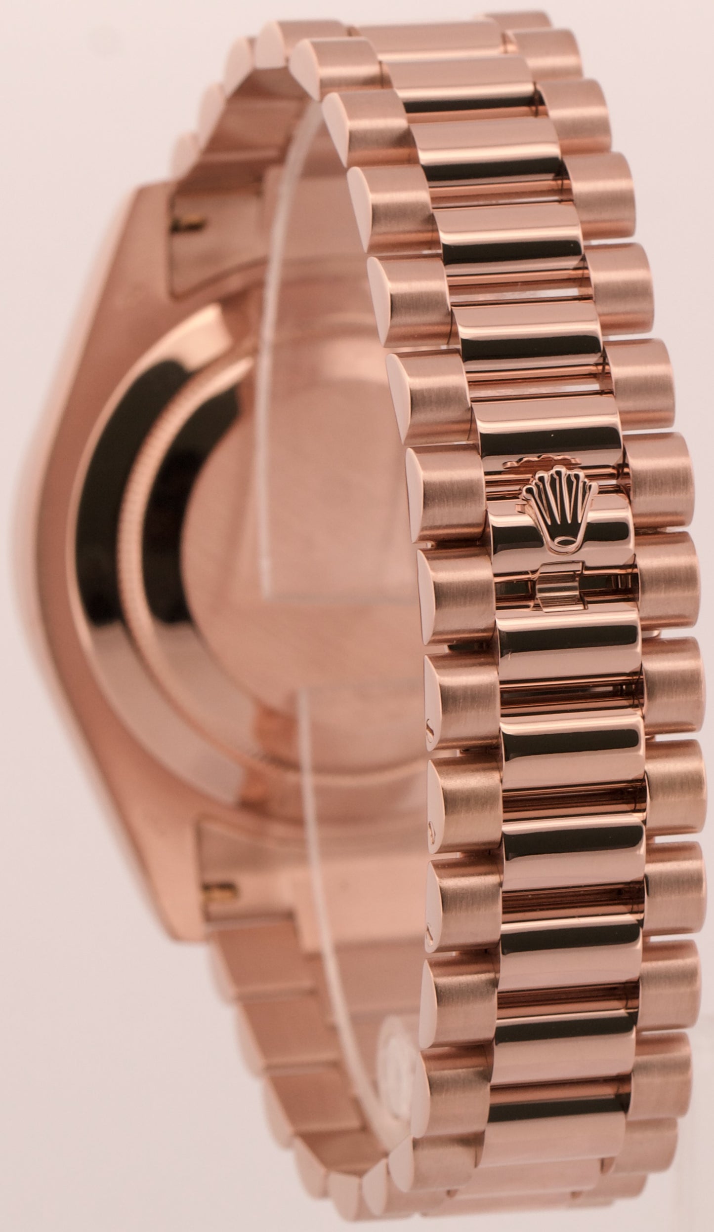 2015 PAPERS Rolex Day-Date II President 41mm PINK ROMAN 18K Rose Gold 218235 BOX