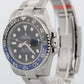 NOS 2018 PAPERS Rolex GMT-Master II Batman BLUE BLACK Steel 40mm 116710 BLNR BOX