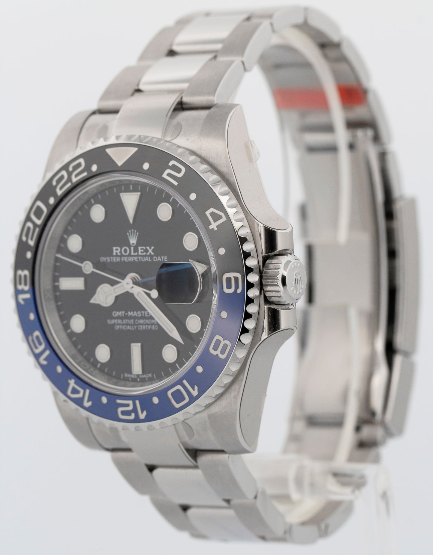 NOS 2018 PAPERS Rolex GMT-Master II Batman BLUE BLACK Steel 40mm 116710 BLNR BOX