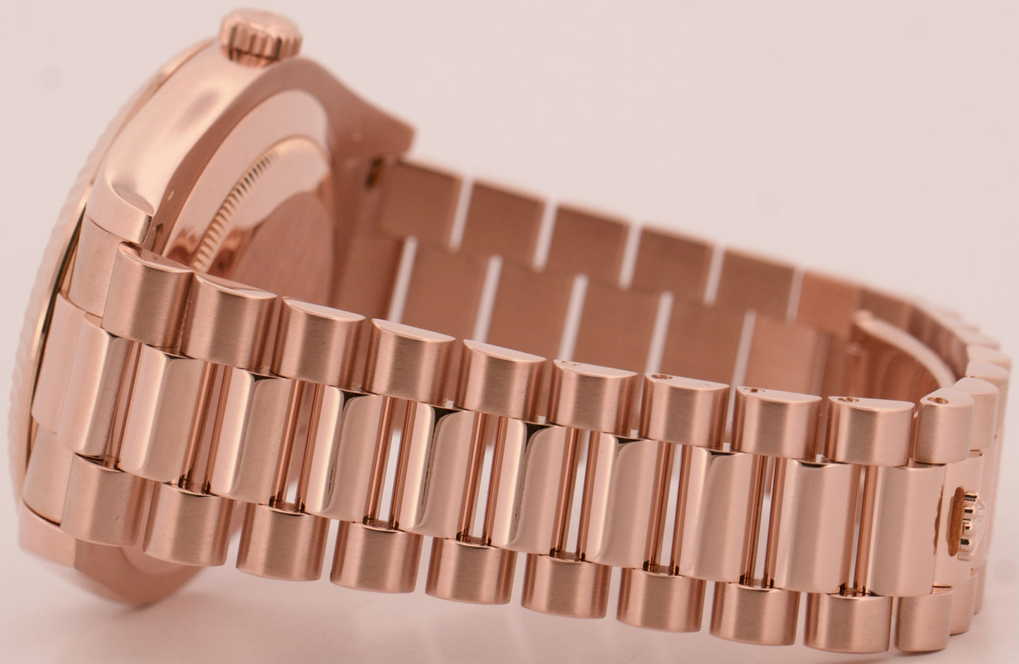 2015 PAPERS Rolex Day-Date II President 41mm PINK ROMAN 18K Rose Gold 218235 BOX