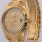 2013 PAPERS Rolex Day-Date II 41mm CHAMPAGNE DIAMOND 18K Yellow Gold 218238 BOX