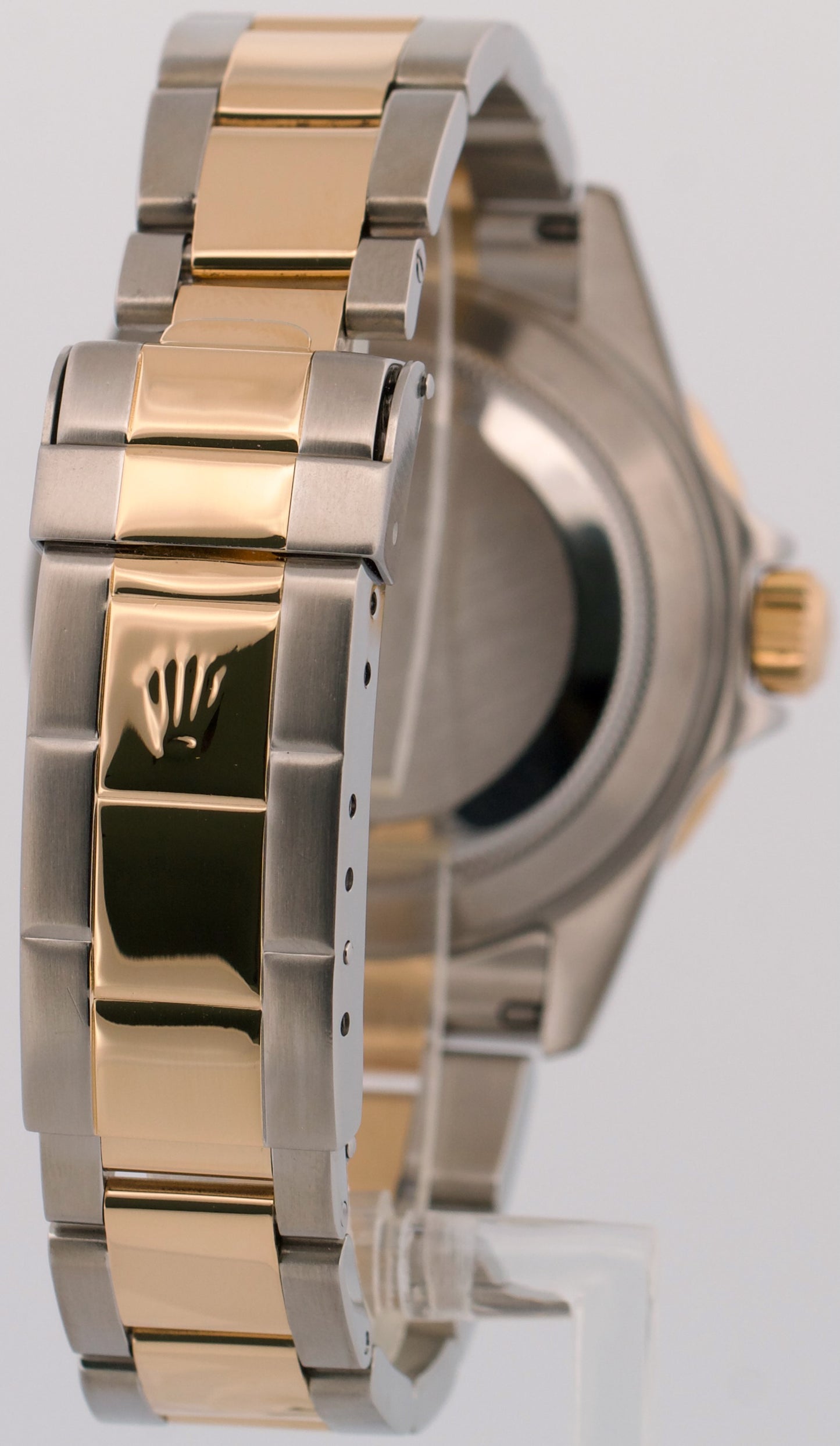 2006 PAPERS Rolex Submariner 40mm Black NO-HOLES 18K Steel Gold Watch 16613 BOX