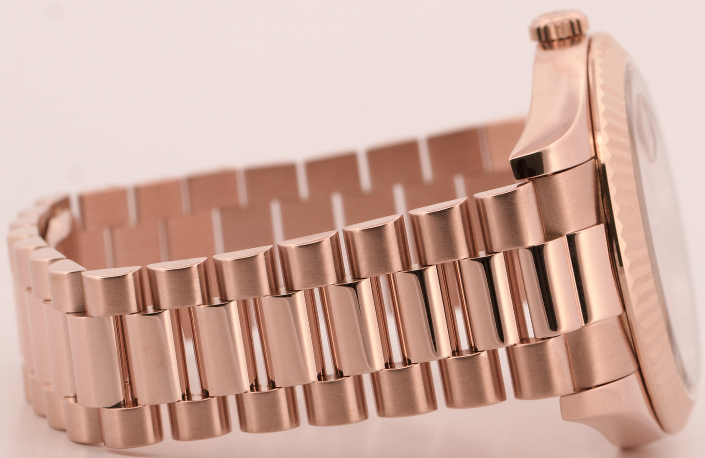 2015 PAPERS Rolex Day-Date II President 41mm PINK ROMAN 18K Rose Gold 218235 BOX