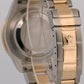 2006 PAPERS Rolex Submariner 40mm Black NO-HOLES 18K Steel Gold Watch 16613 BOX