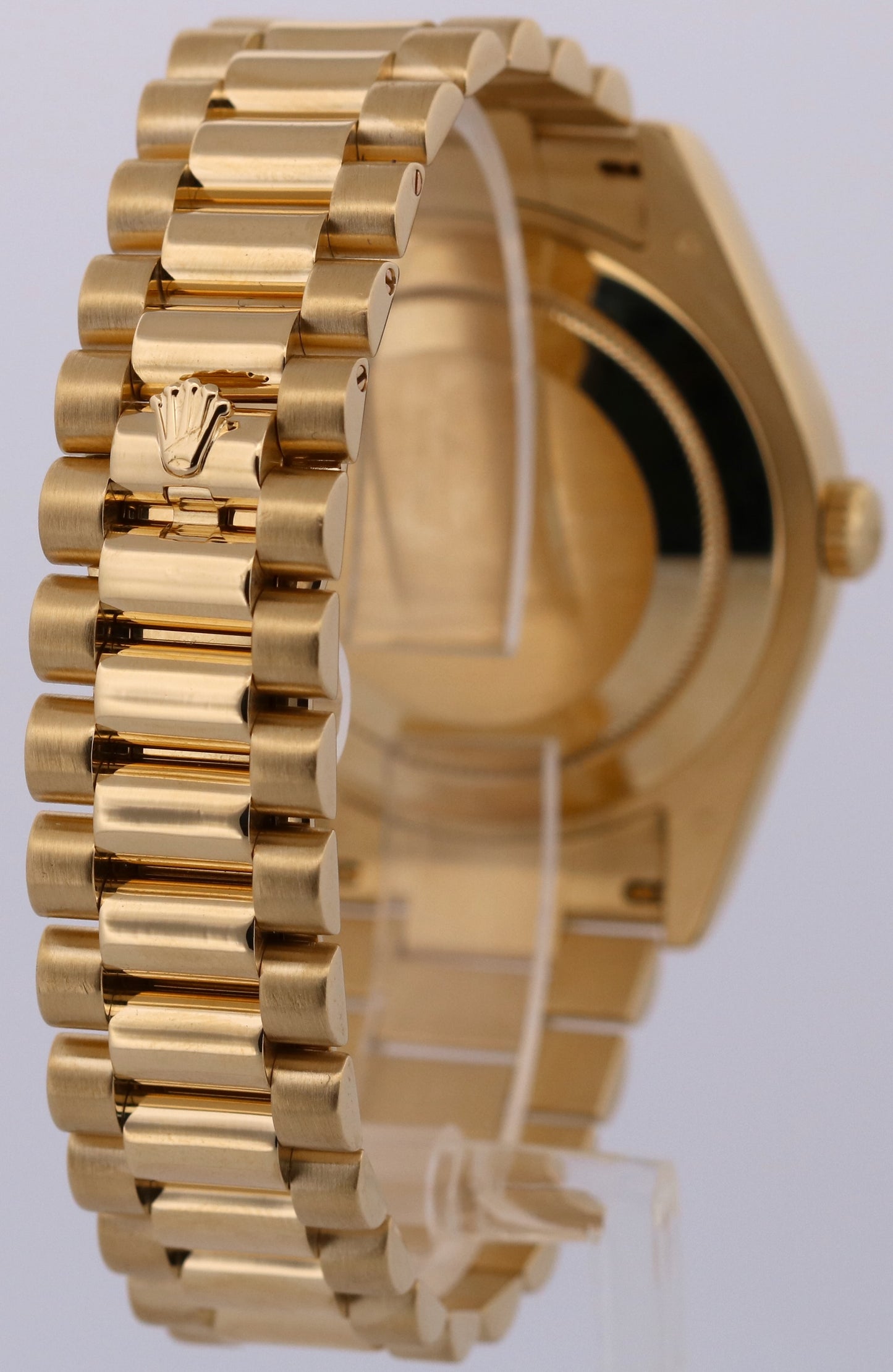 2013 PAPERS Rolex Day-Date II 41mm CHAMPAGNE DIAMOND 18K Yellow Gold 218238 BOX