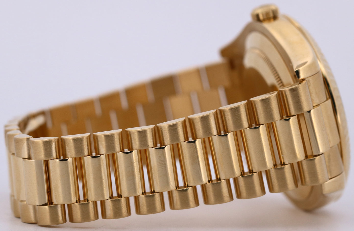 2013 PAPERS Rolex Day-Date II 41mm CHAMPAGNE DIAMOND 18K Yellow Gold 218238 BOX