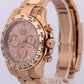 STICKERED PAPERS Rolex Daytona Cosmograph 40mm SUNDUST BAGUETTE 18K 116505 BOX