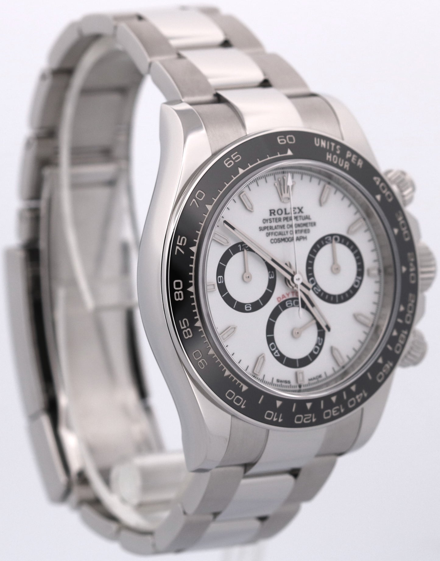 2025 Rolex Daytona Cosmograph Steel PANDA White Ceramic Steel 40mm 126500 LN BOX