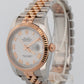2018 PAPERS Rolex DateJust WHITE Two-Tone 18K Rose Gold 36mm 116231 Watch BOX
