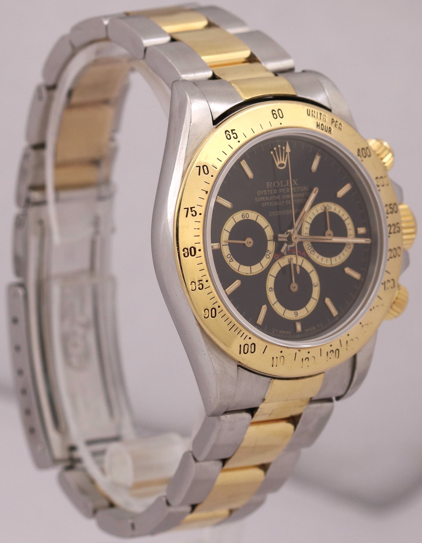 Rolex Daytona 40mm FLOATING COSMOGRAPH Two-Tone 18K Gold Steel ZENITH 16523 BOX