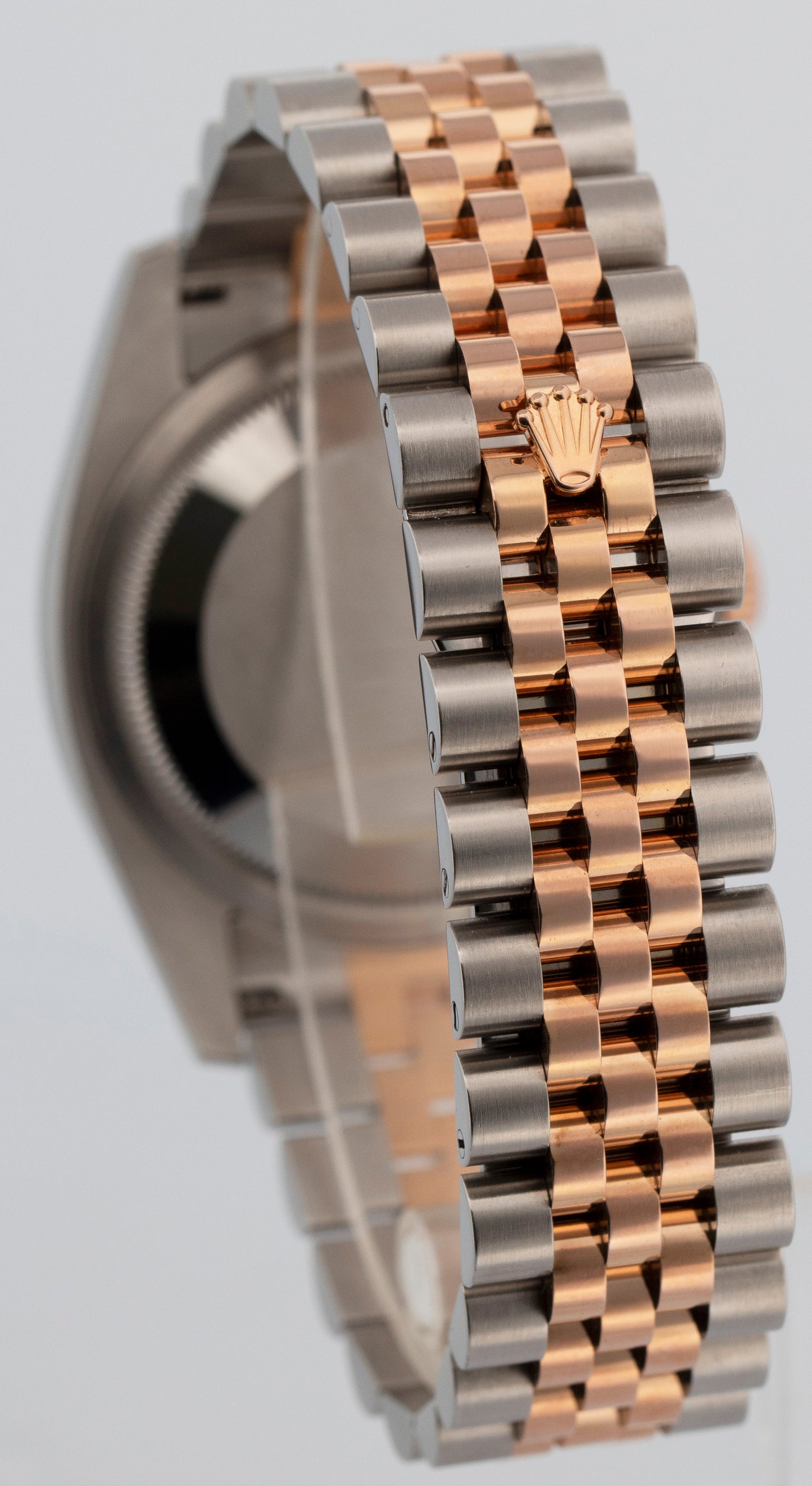 2018 PAPERS Rolex DateJust WHITE Two-Tone 18K Rose Gold 36mm 116231 Watch BOX