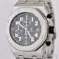 PAPERS Audemars Piguet Royal Oak Offshore Black 25721ST Stainless Watch B+P