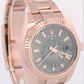PAPERS Rolex Sky-Dweller 18K Rose Gold SLATE Gray Rhodium OYSTER 42mm 326935 BOX