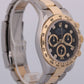 Rolex Daytona BLACK DIAMOND Two-Tone 18K Yellow Gold Stainless Steel 116503 BOX