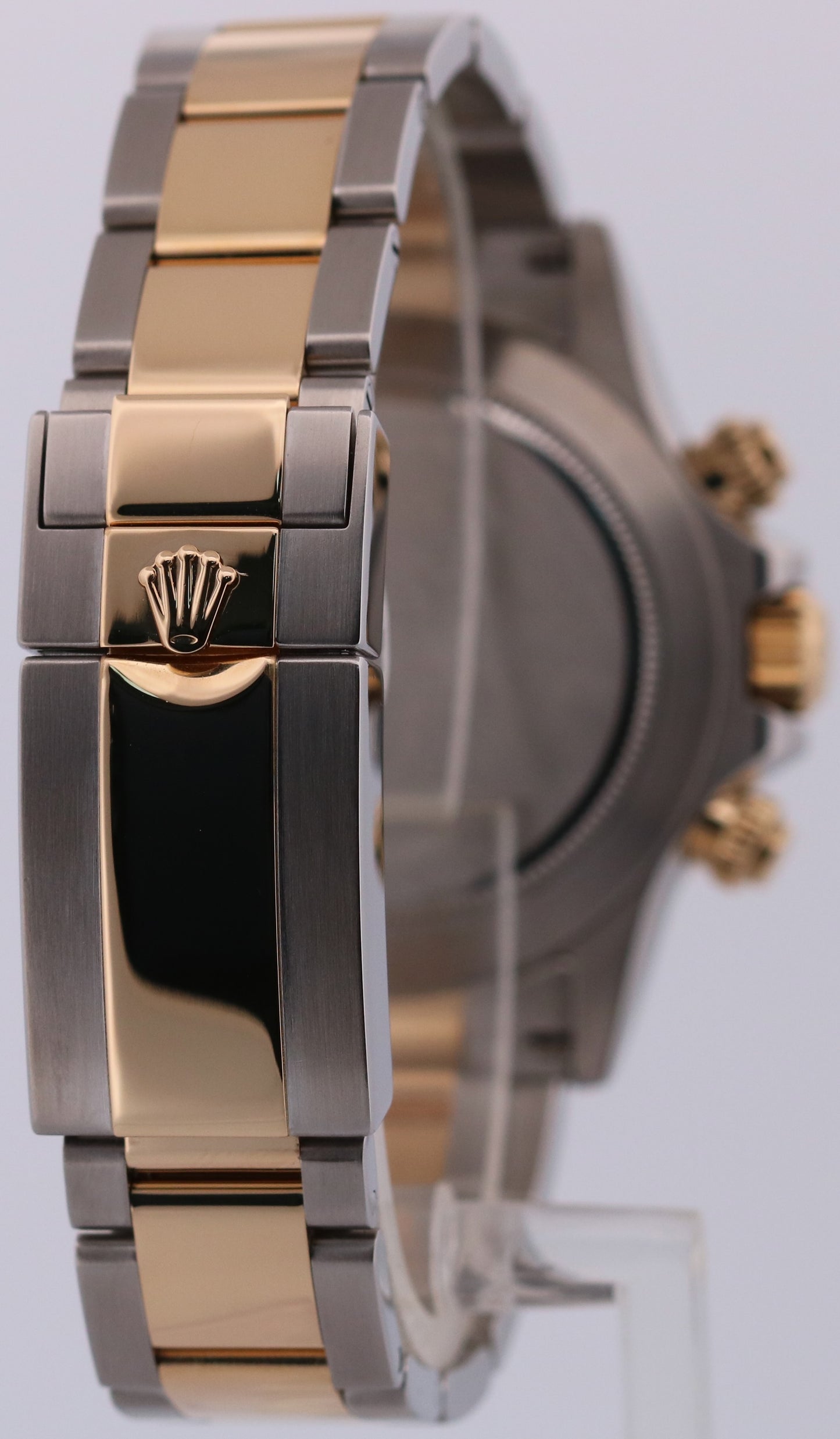 Rolex Daytona BLACK DIAMOND Two-Tone 18K Yellow Gold Stainless Steel 116503 BOX