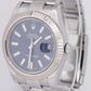 MINT 2016 PAPERS Rolex DateJust II 2 Blue 18K Fluted 41mm Steel Watch 116334 BOX