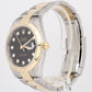 2019 Rolex Datejust BLACK DIAMOND Two-Tone 18K Gold 41mm 126333 PAPERS Watch B+P