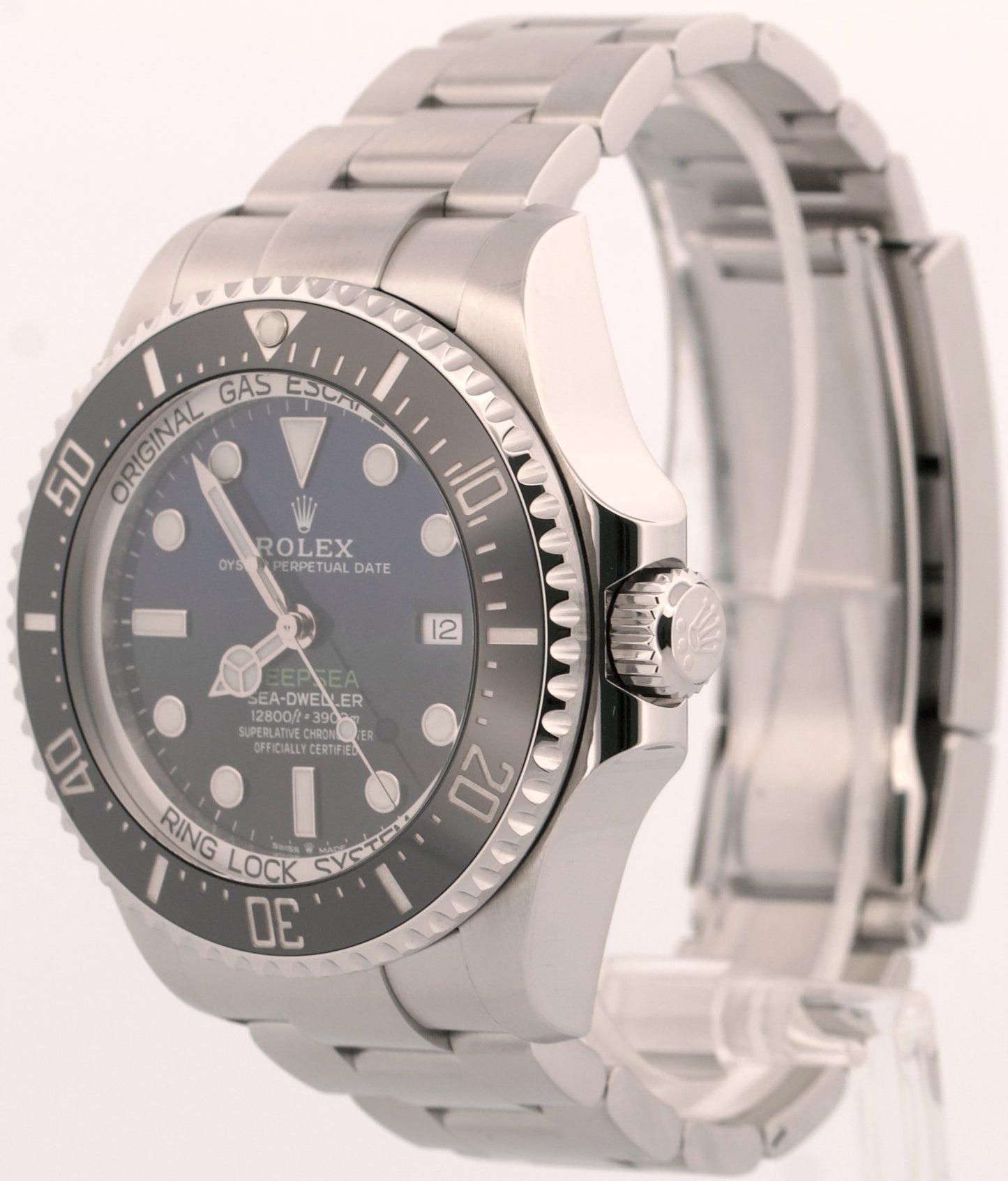 2018 PAPERS Rolex Sea-Dweller Deepsea CAMERON Blue Black Steel 44mm 126660 BOX