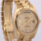 Rolex Day-Date FACTORY CHAMPAGNE DIAMOND 18K Yellow Gold Fluted 36mm 118238 BOX