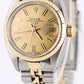 VINTAGE Rolex Oyster Perpetual Date Two-Tone 18k Gold Champagne 26mm 6917 Watch