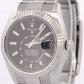 2021 PAPERS Rolex Sky-Dweller BLACK 42mm 18K Gold Stainless 326934 OYSTER BOX