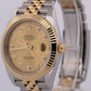 2024 PAPERS Rolex DateJust 41mm CHAMPAGNE DIAMOND 18K Steel JUBILEE 126333 BOX