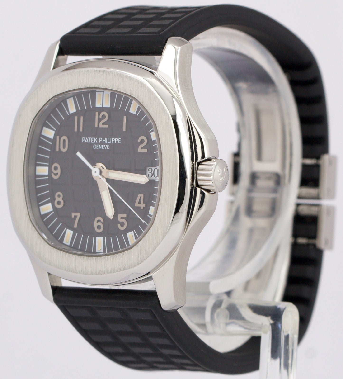 Patek Philippe Aquanaut Stainless Steel Black 36mm Rubber Quartz 5064A-001 Watch